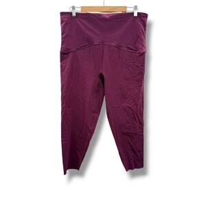 Spanx Booty Boost Leggings Womens 2X Purple High Rise Sculpting Active Plus Size